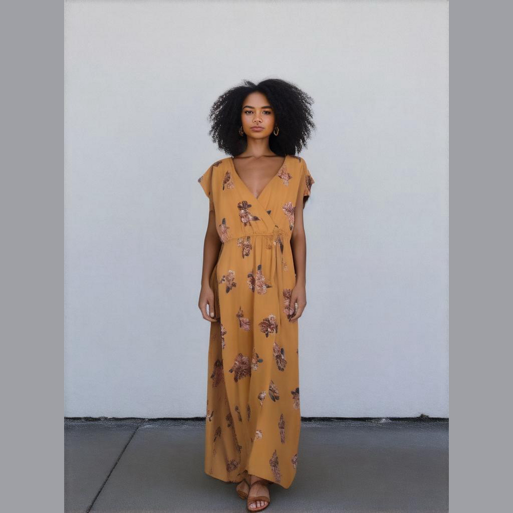 GUC TRIXXI Clothing Co. Floral Maxi Dress Size XL